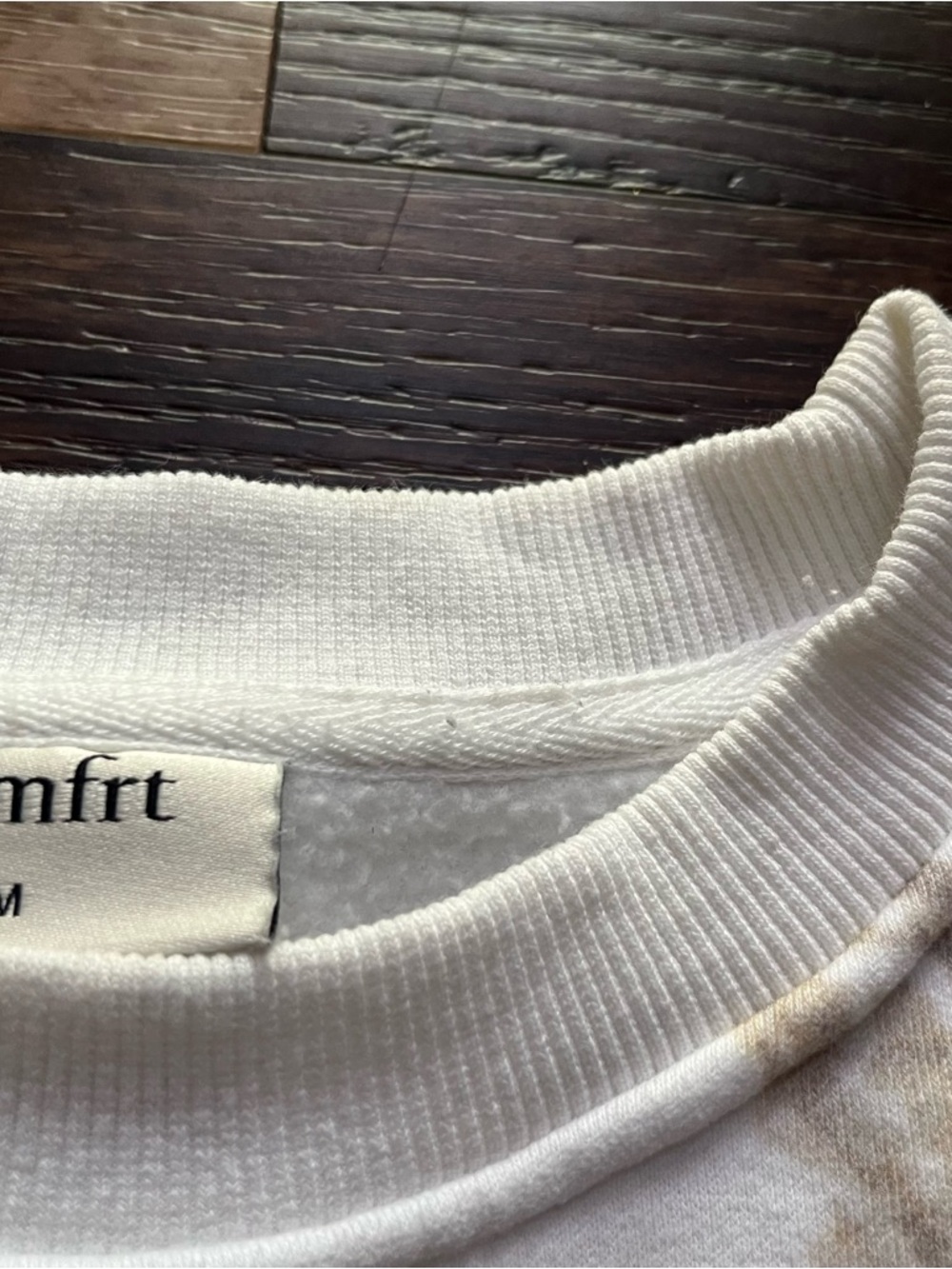Comfrt collection super soft white oak camo fleece crewneck sweatshirt M - Picture 10 of 11